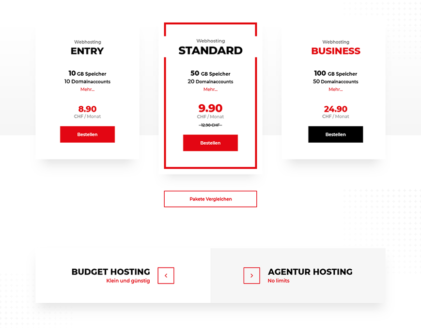 Hostfactory webdesign Innerseite 1